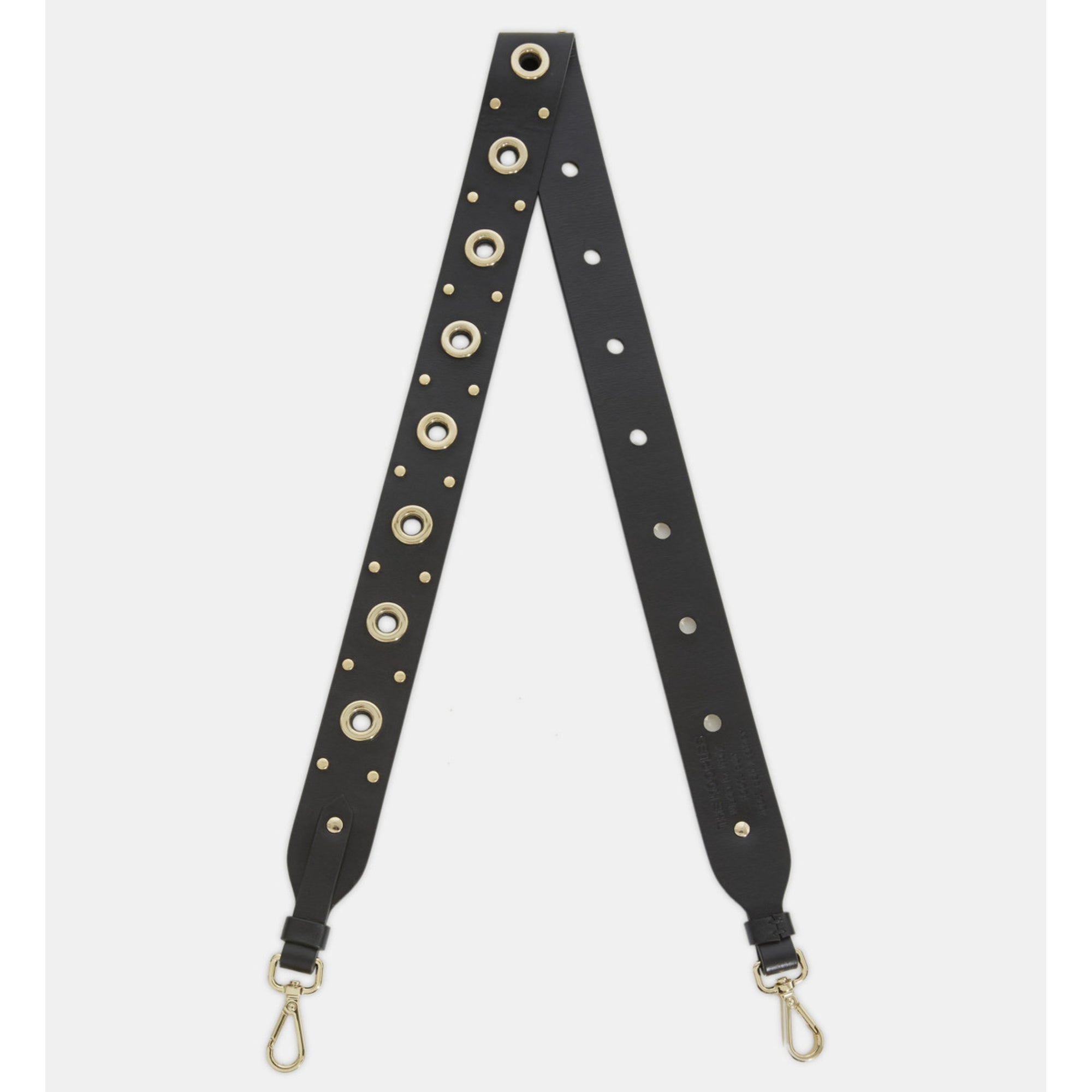 Leather Handle With Eyelets | Women | Black x Gold