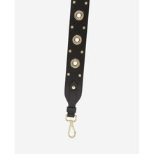 Leather Handle With Eyelets | Women | Black x Gold