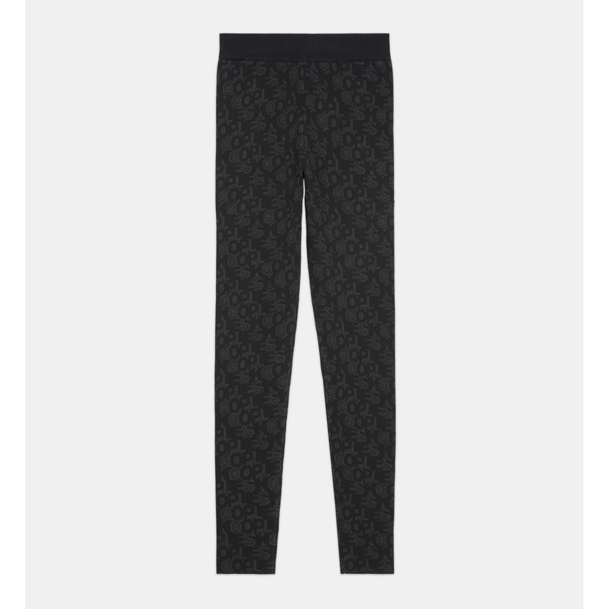 Leggings With The Kooples Logo | Women | Black Dark Grey