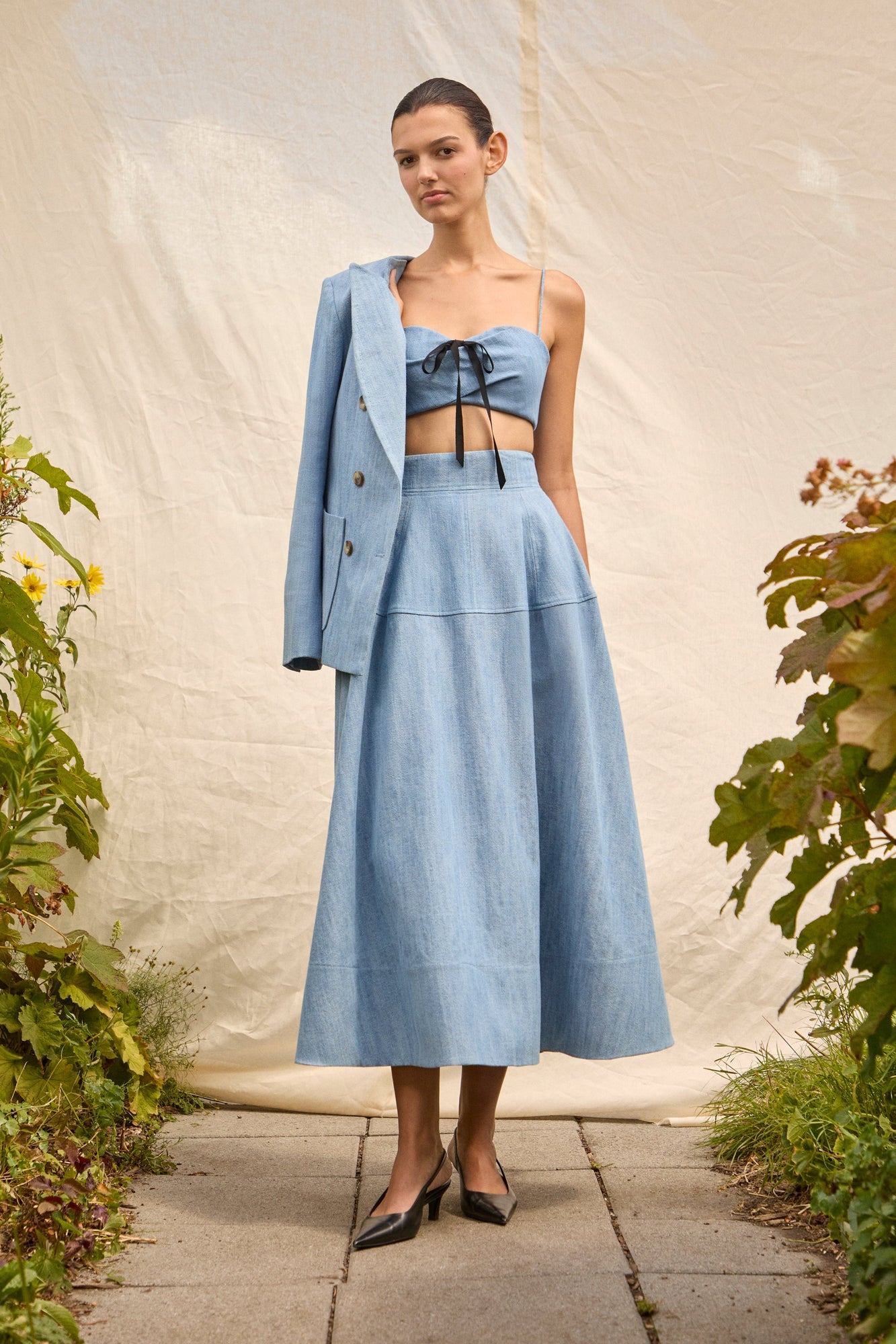 Denim Bandeau | Light Denim