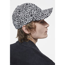 Leopard Print Cap | Women | Black x White