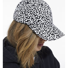 Leopard Print Cap | Women | Black x White