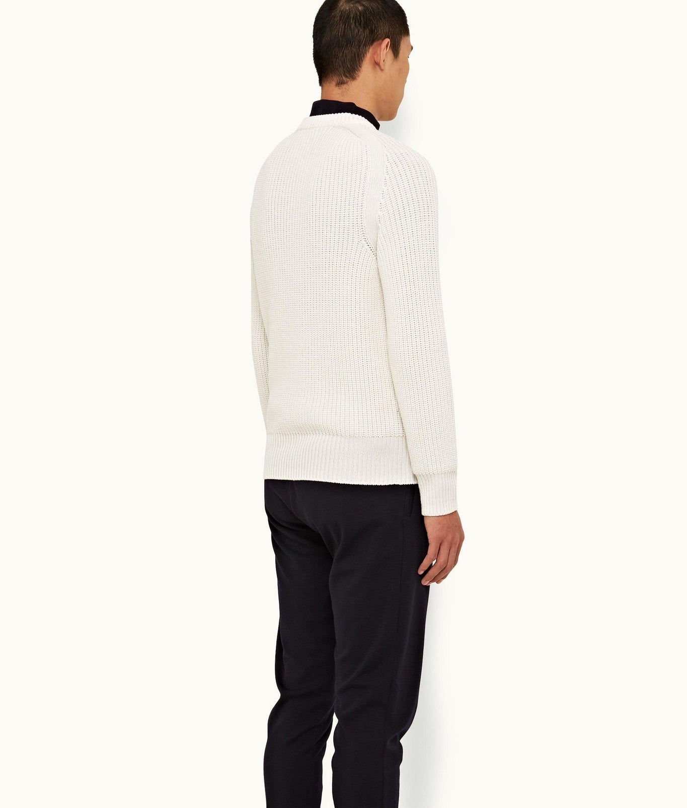 Lipen Merino Merino Rib Jumper | Cloud