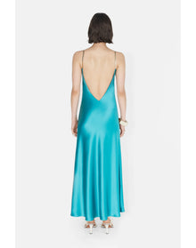 Liquid Chain Slip Dress | Lagoon