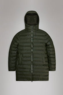 Lohja Long Puffer Jacket | Green