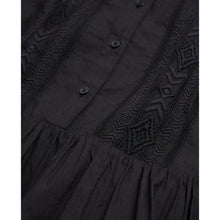 Long Embroidered Dress | Women | Black