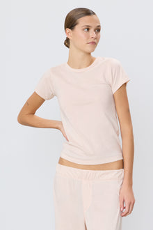 FITTED CREWNECK SHORT SLEEVE T-SHIRT - ETERNE