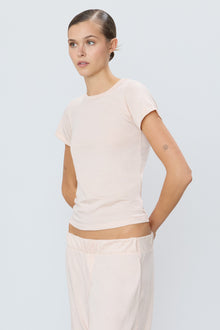 FITTED CREWNECK SHORT SLEEVE T-SHIRT - ETERNE