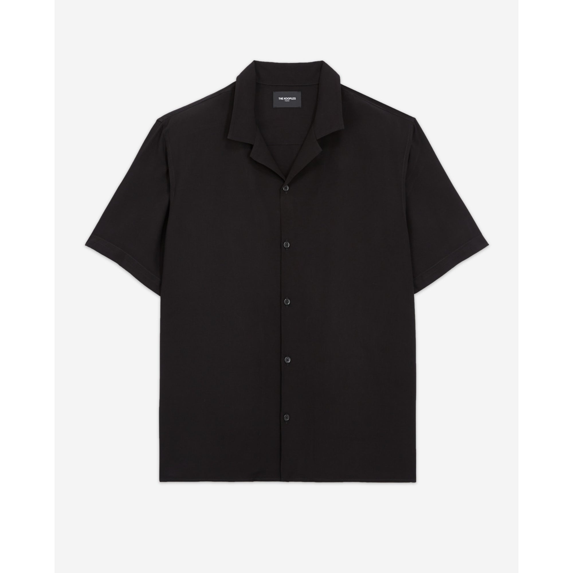 Loose-Fitting Buttoned Shirt | Men | Black