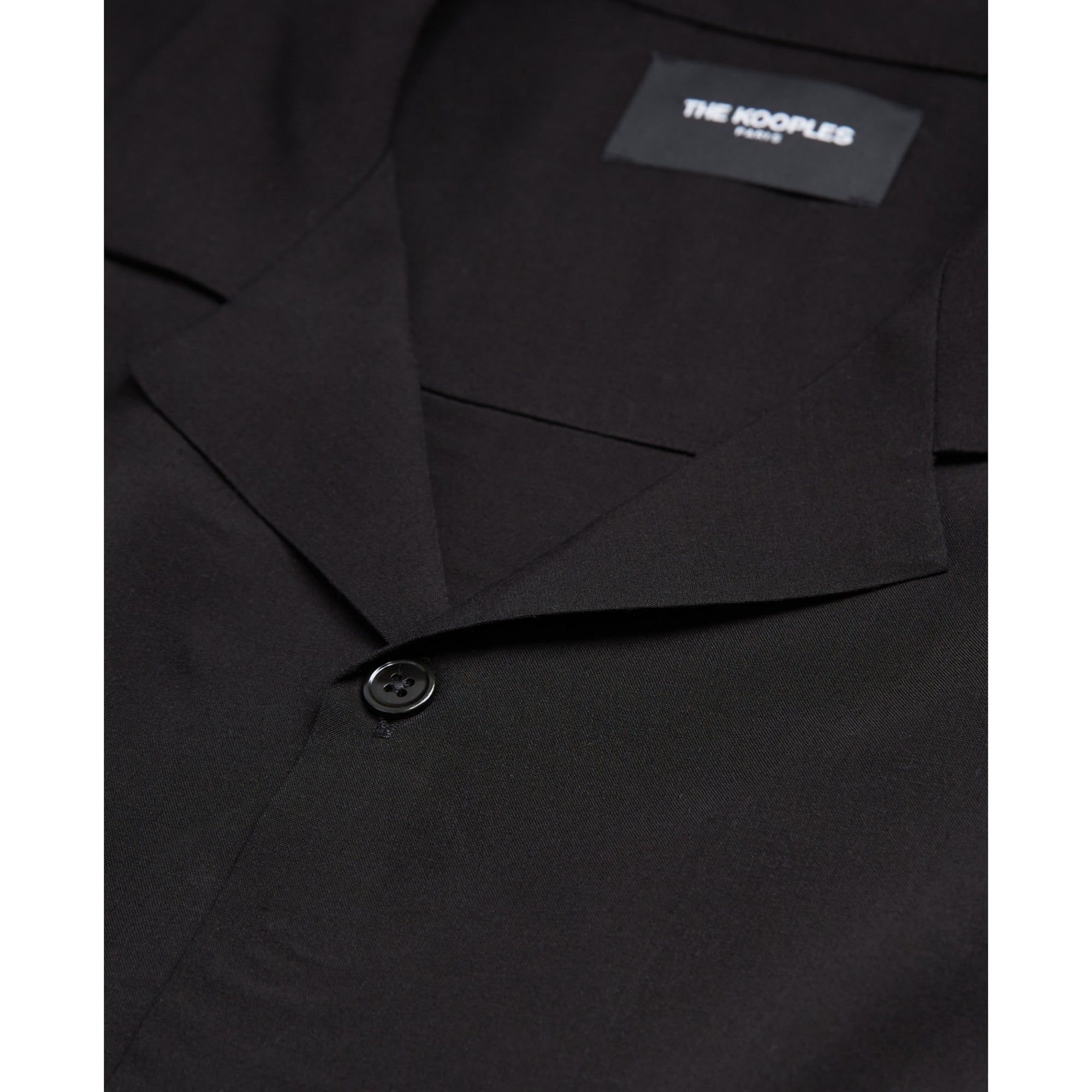 Loose-Fitting Buttoned Shirt | Men | Black