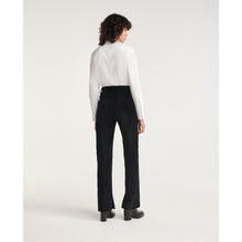 Loose-Fitting Velvet Pants | Women | Black