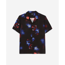 Loose Shirt With Lights Print | Men | Black Red Blue