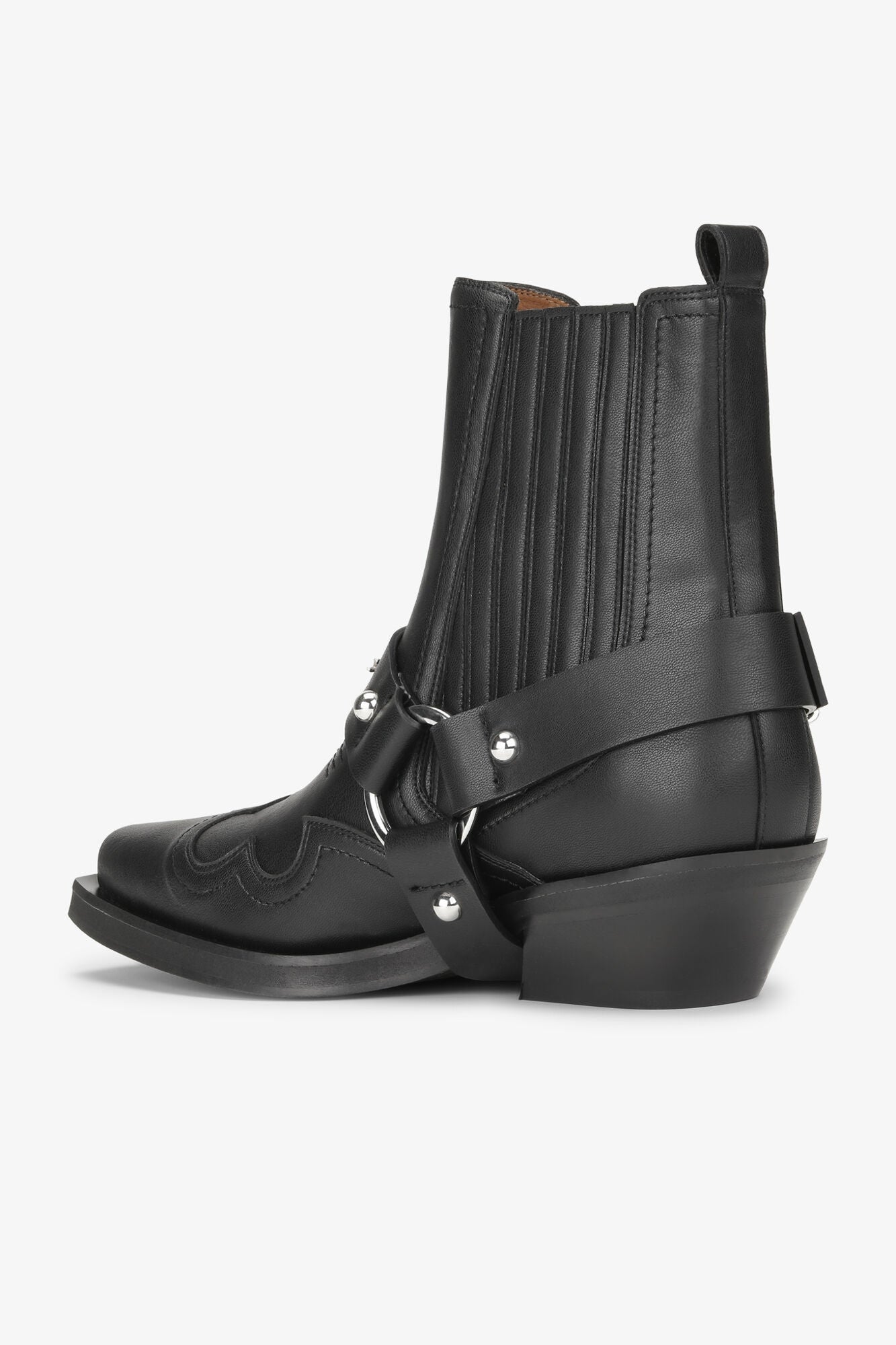 Low Cut Western Chelsea Boots | Black