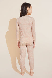 Kids | TENCEL™ Modal Unisex Long PJ Set | Animale Rose Cloud