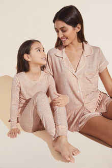 Kids | TENCEL™ Modal Unisex Long PJ Set | Animale Rose Cloud