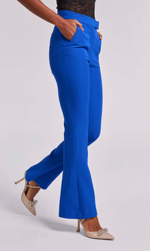 Lucca Crepe Pants | Cobalt