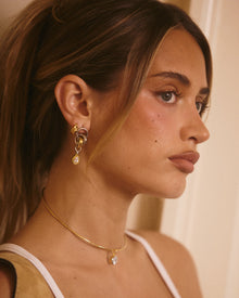 The Georgia Stone Twisted Studs | Gold/Silver