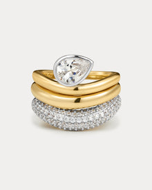 The Marais Wave Ring Set | Gold/Silver
