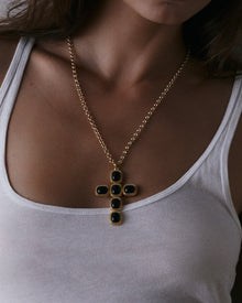 The Midnight Mesa Cross Necklace | Gold