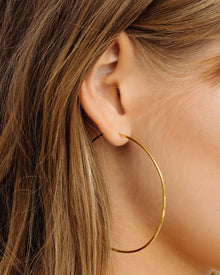 Capri Wire Hoops - Gold | Plated Gold