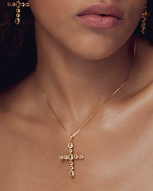 The Isabella Cross Necklace | Gold Vermeil Plated Sterling Silver