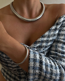 Flex Snake Chain Necklace | Lobster clasp | Silver