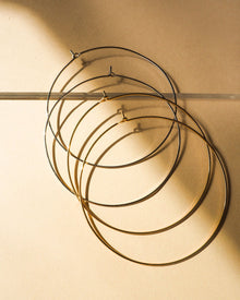 Capri Wire Hoops | Silver