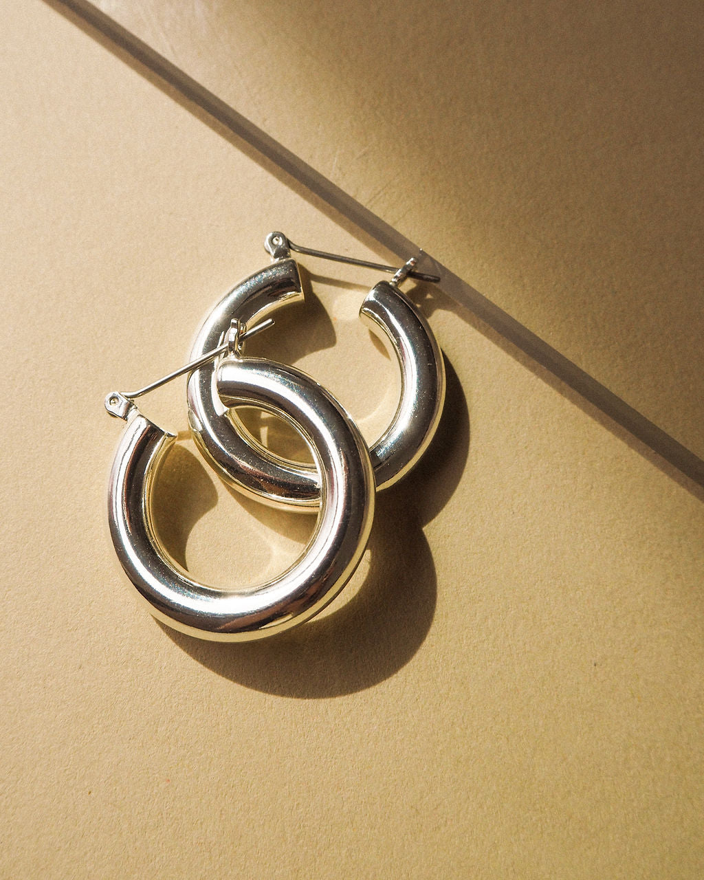 Baby Amalfi Tube Hoops - Silver | Plated Silver