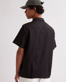 Black | York Camp Collar SS Shirt