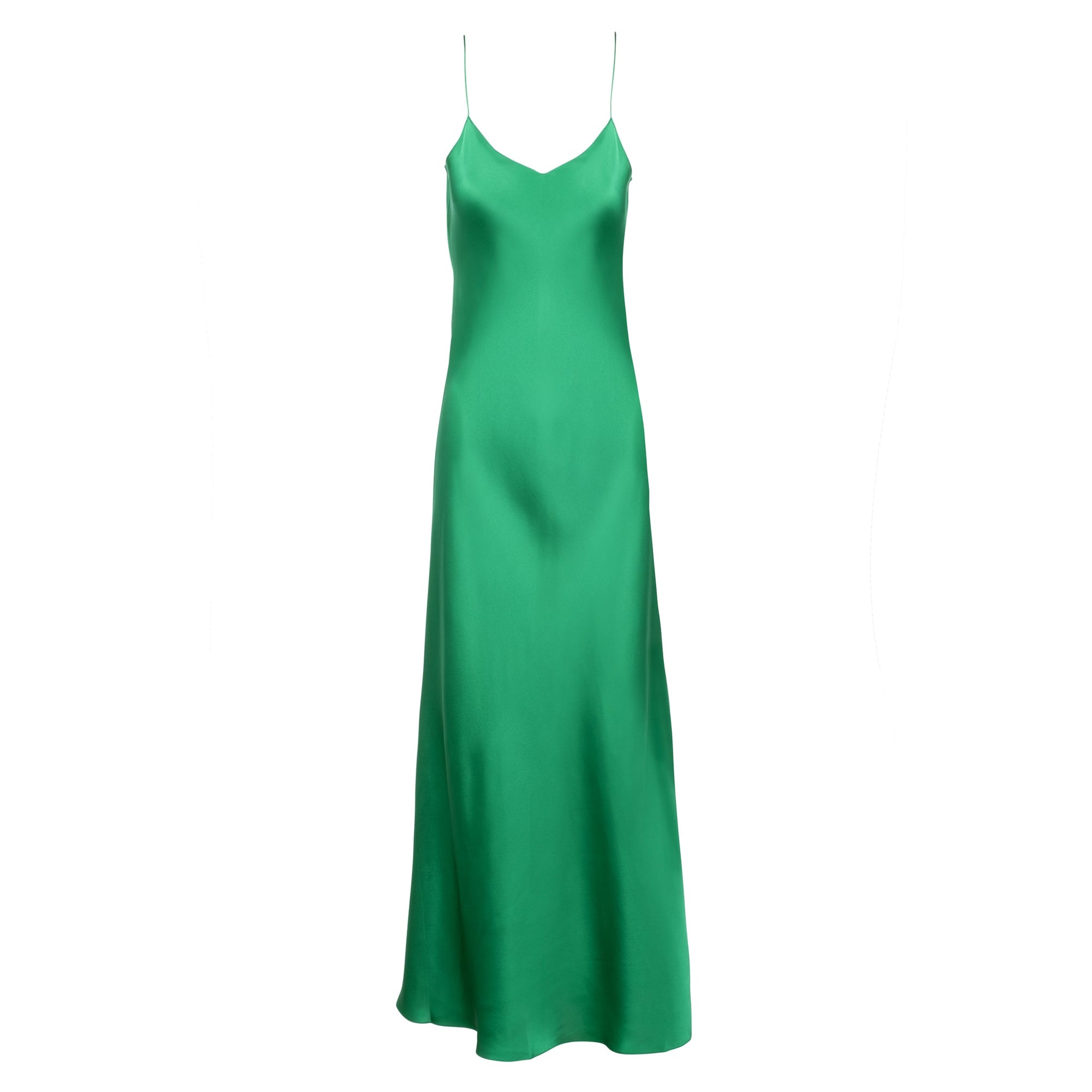 Mossy Maxi Slip Dress | Emerald