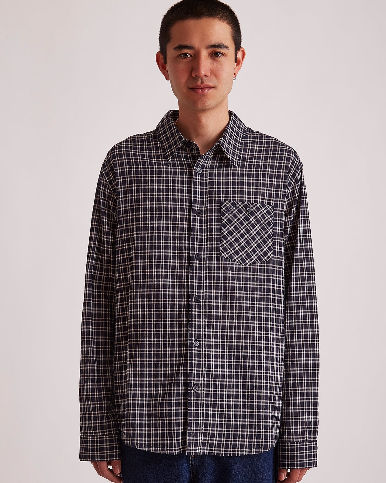 Midnight | Luis Check LS Shirt