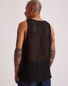 Black | Gabriel Cotton Lace Tank