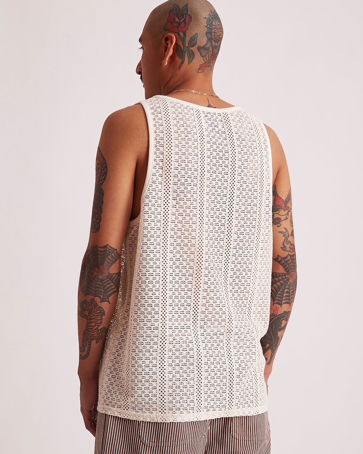 Ivory | Gabriel Cotton Lace Tank