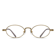 M3017 Oval Optical | Antique Gold | Clear Lens | 50MM