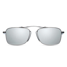M3037 Aviator Sunglass | Brushed Silver | Grey Gradient Silver Flash Lenses | 56M