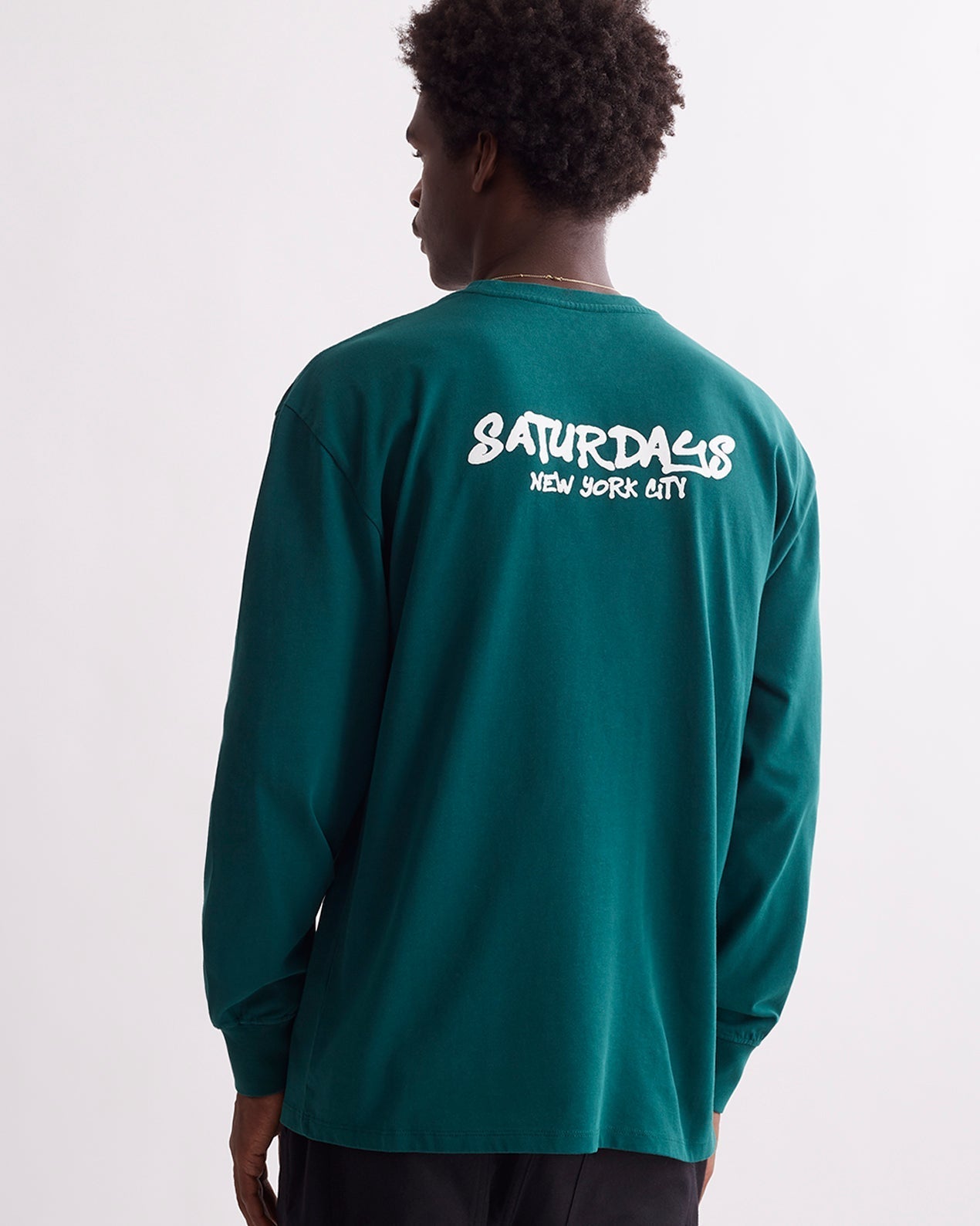 Rain Forest | Marker Relaxed LS Tee | Saturdays NYC