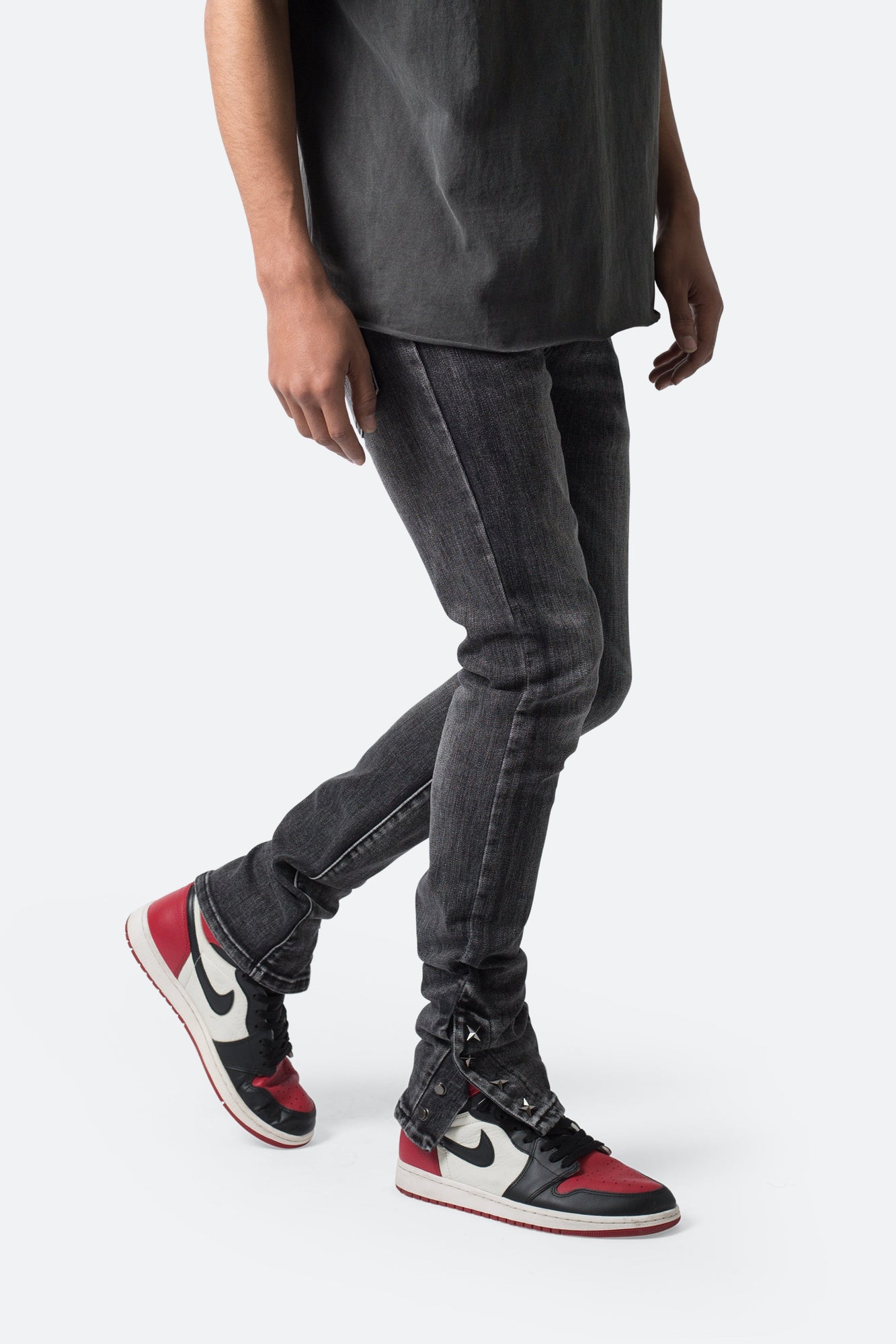 M588 Snap Slim Denim | Washed Black