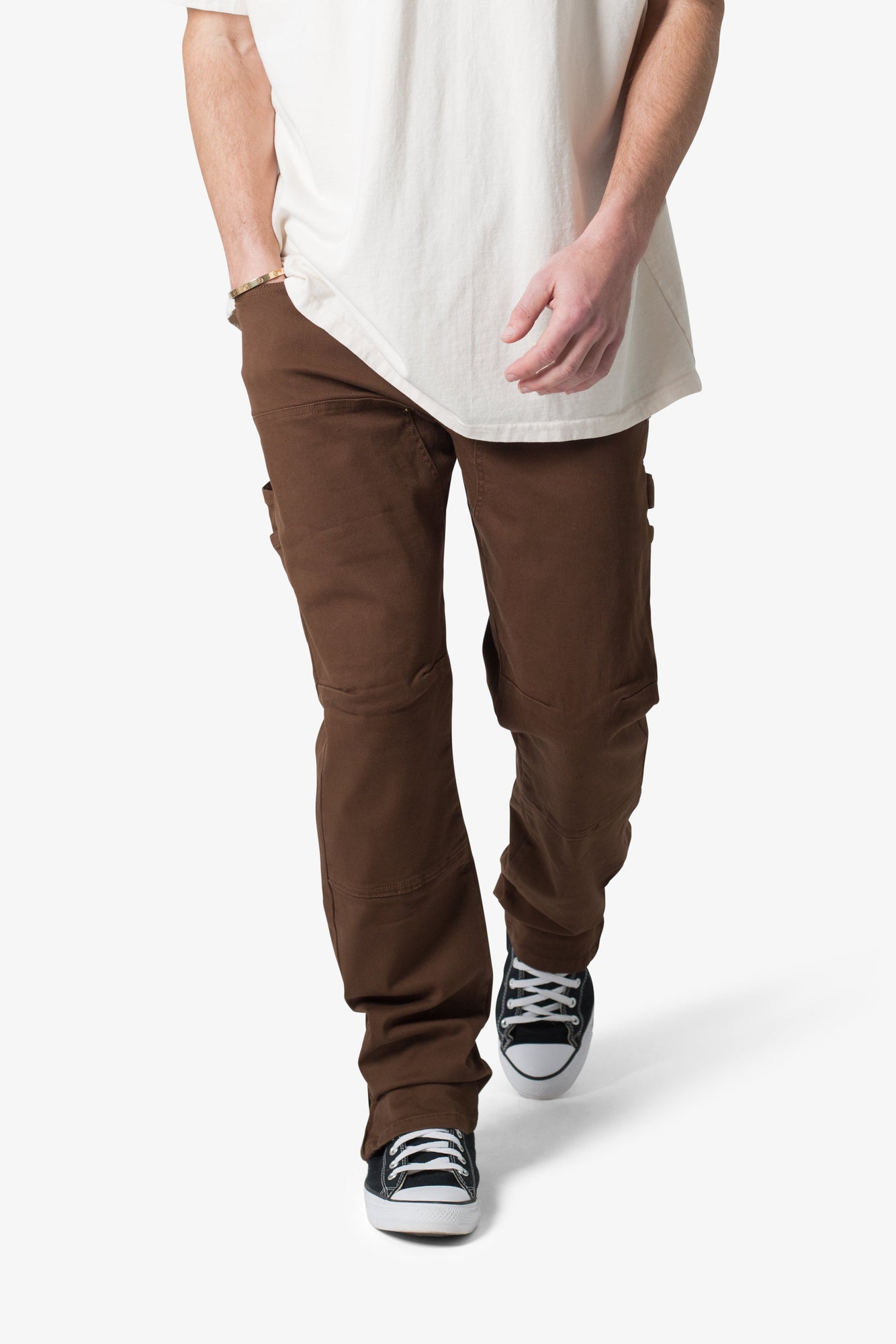 M627 Slim Work Denim | Brown