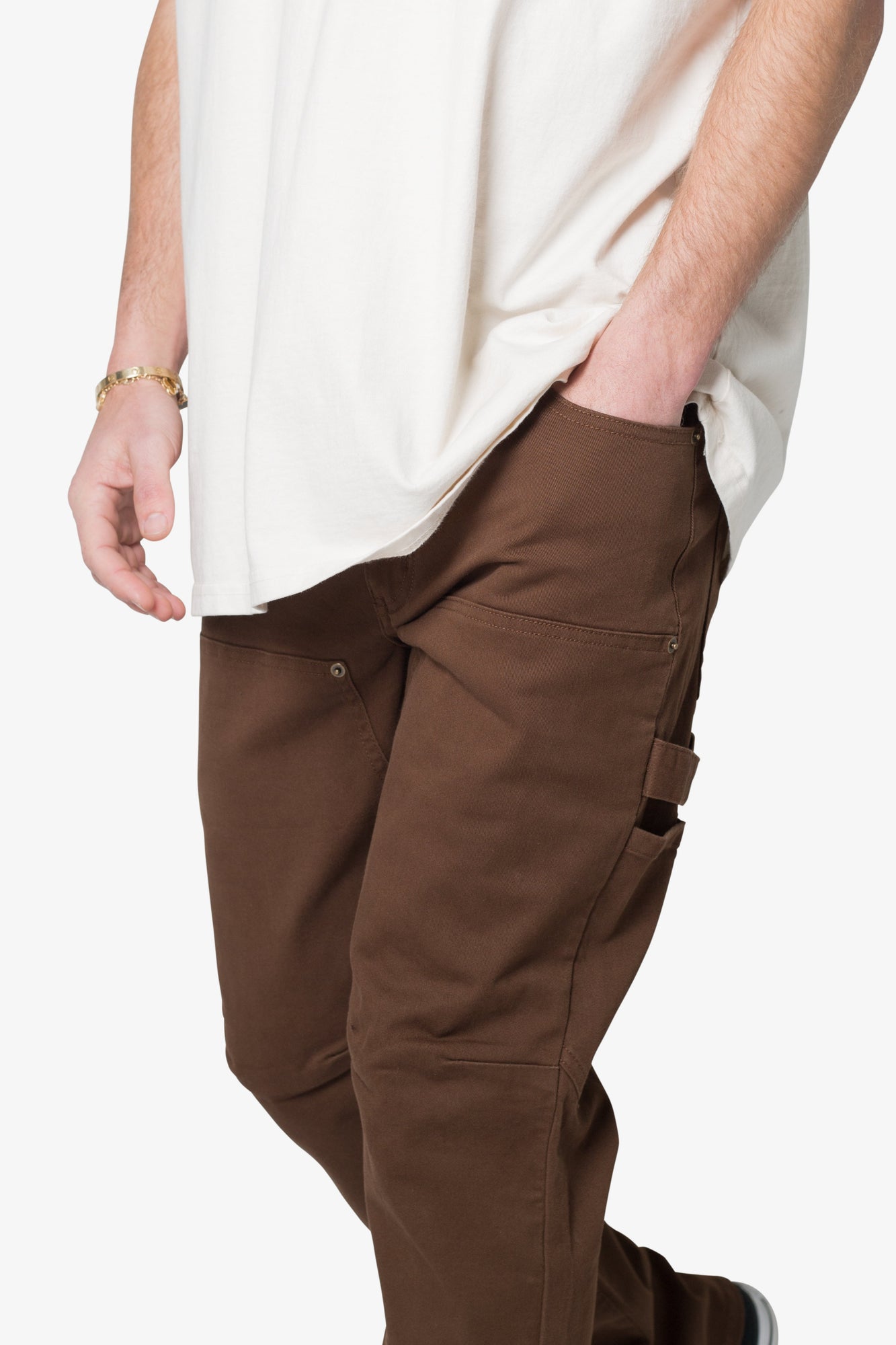M627 Slim Work Denim | Brown