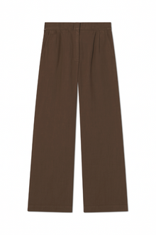 Marina Linen Trouser | Chestnut