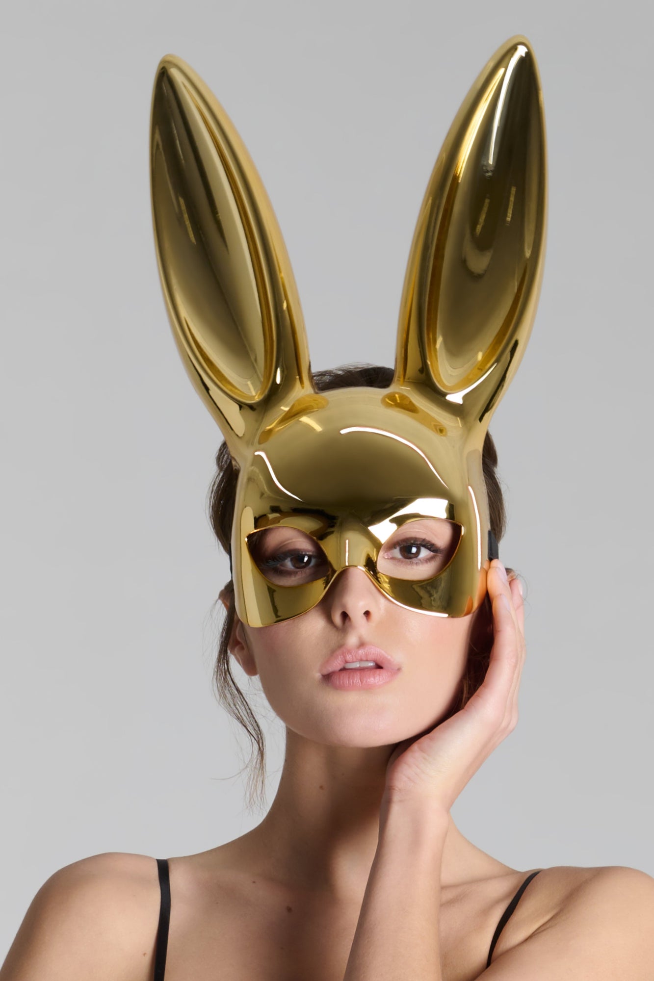 Mirror bunny mask - Les Fetiches | Gold