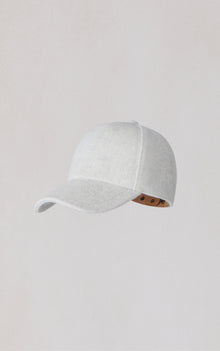 Mckenzie Cap In Wool | Stone Blue Heather