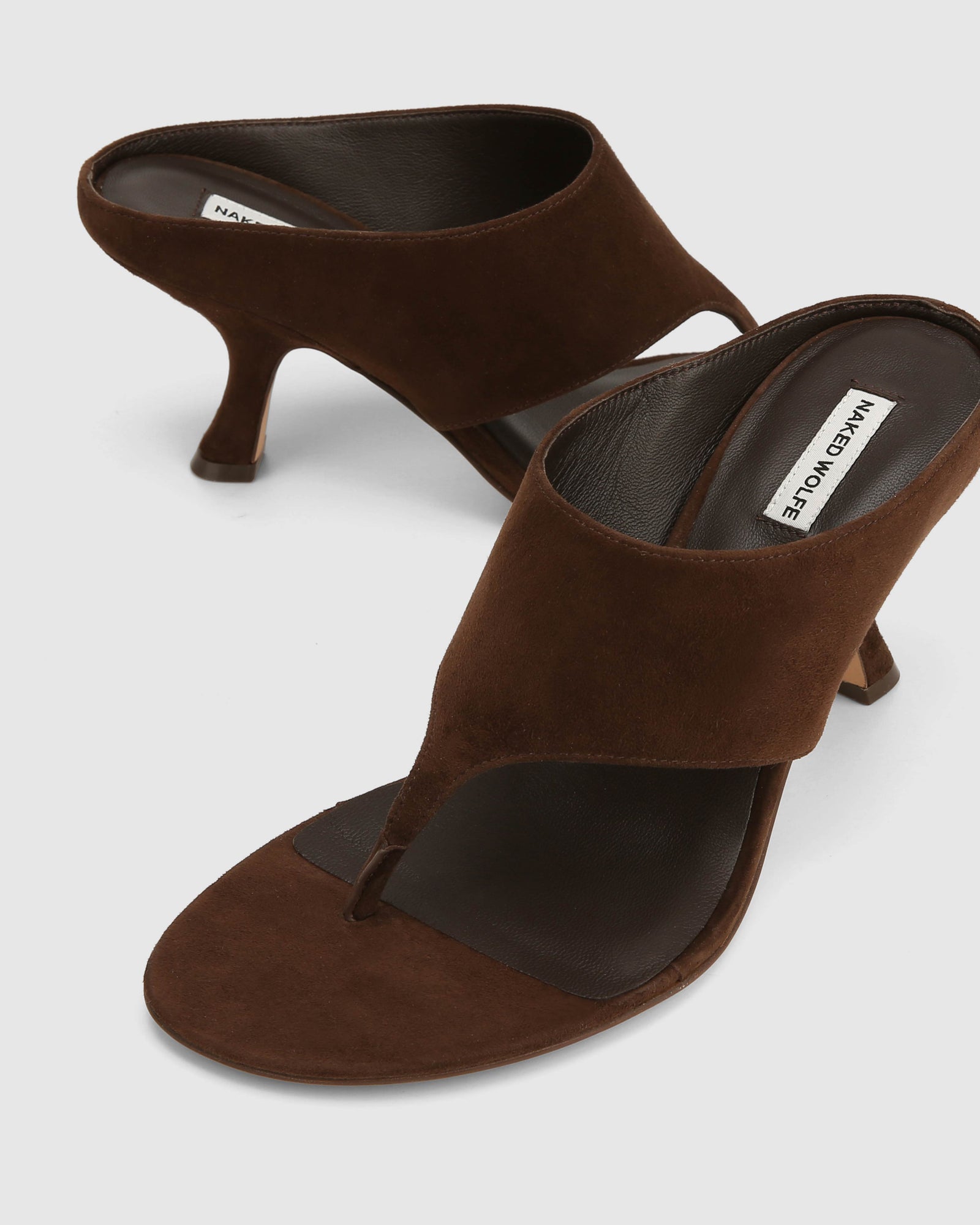 Womens | Mercer Suede Heel | Brown