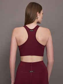 Instinct Longline Bra | Burgundy