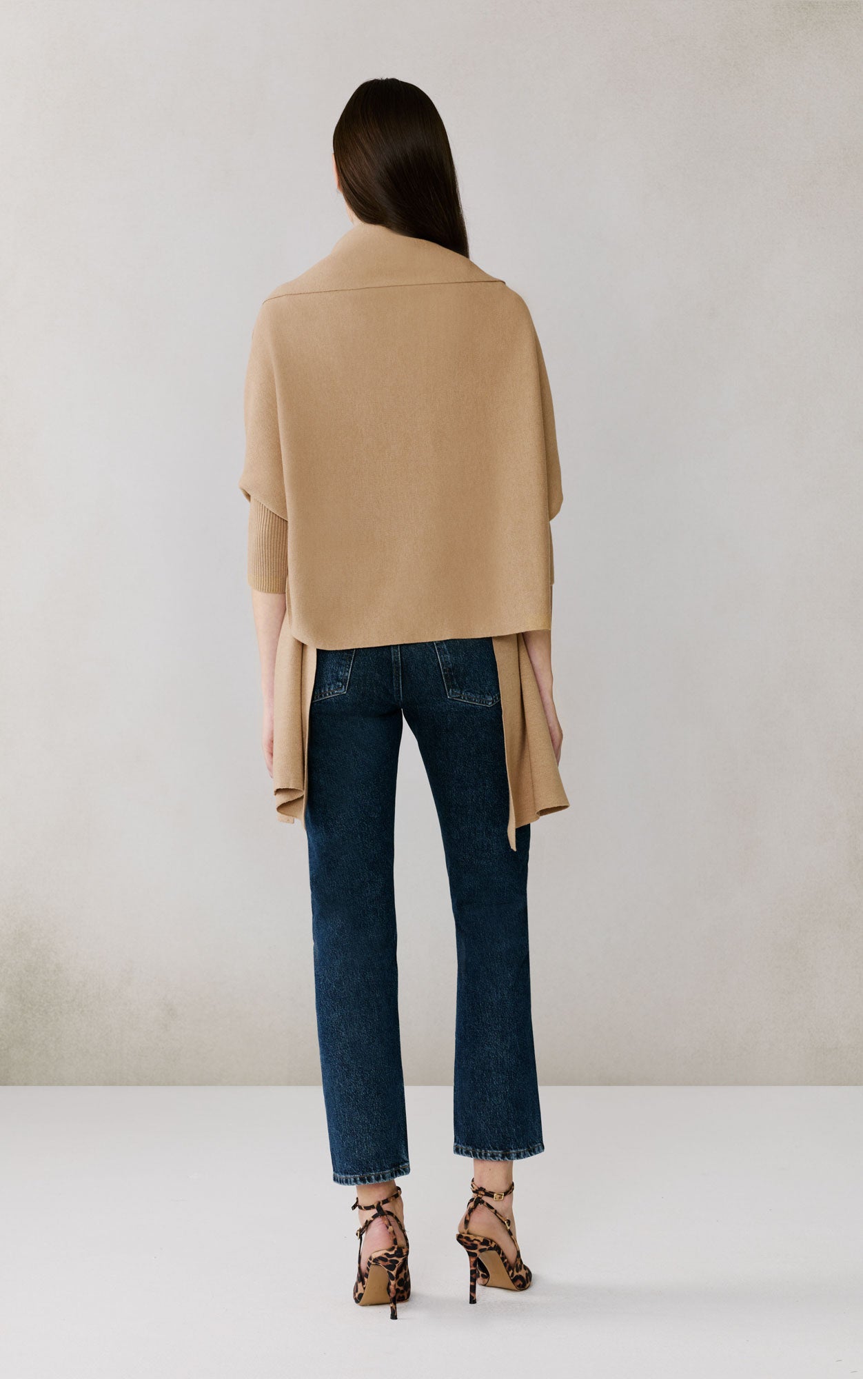Miku-N Knit Scarfigan | Teak