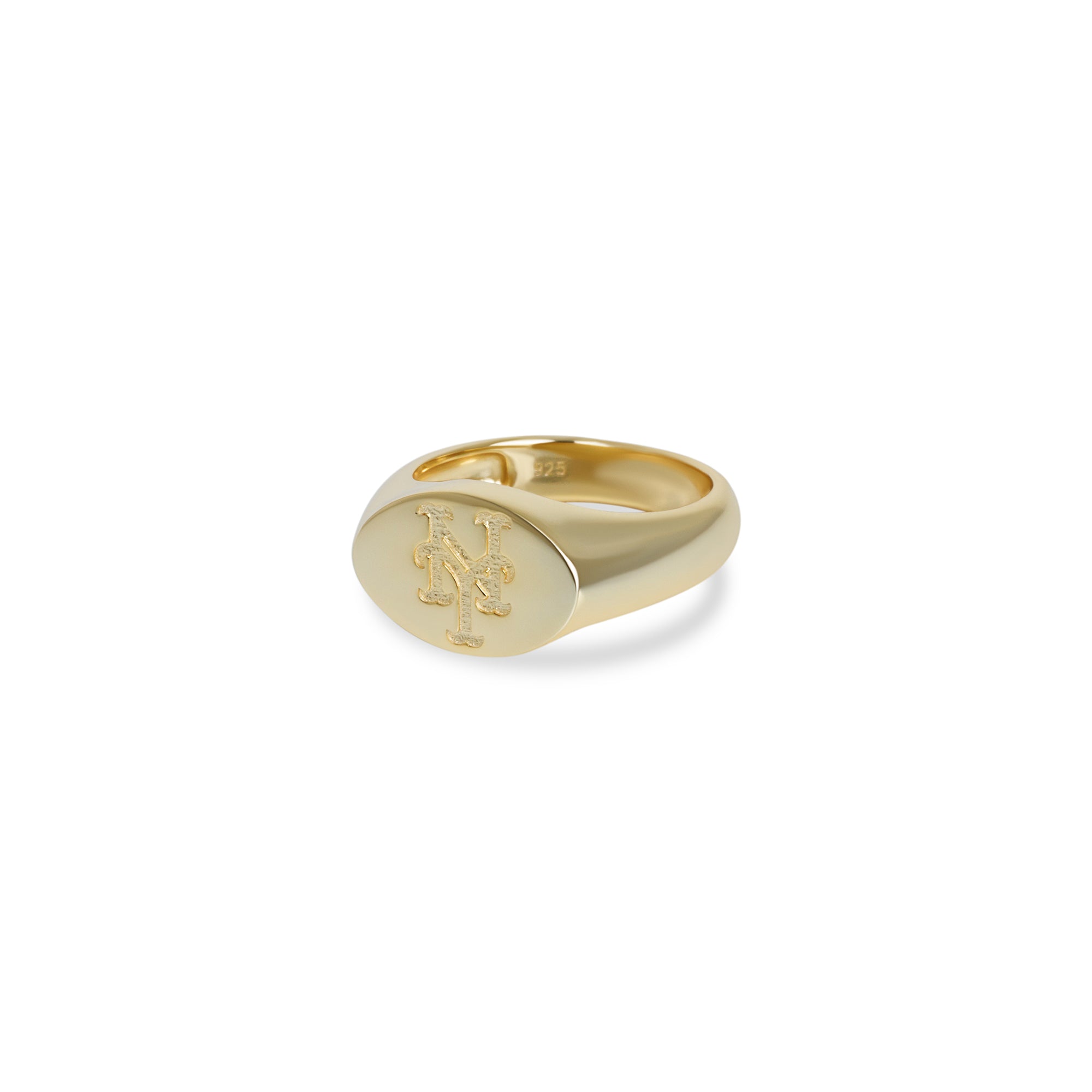 Ny Mets Oval Signet Ring | Gold Vermeil