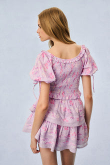 Molly Heirloom Print Top | Hibiscus