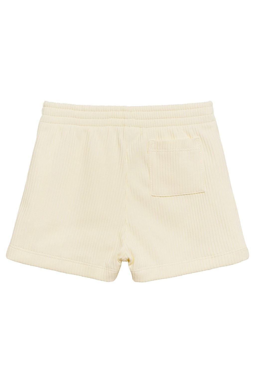 Mini Swim Trunk | Cream Rib