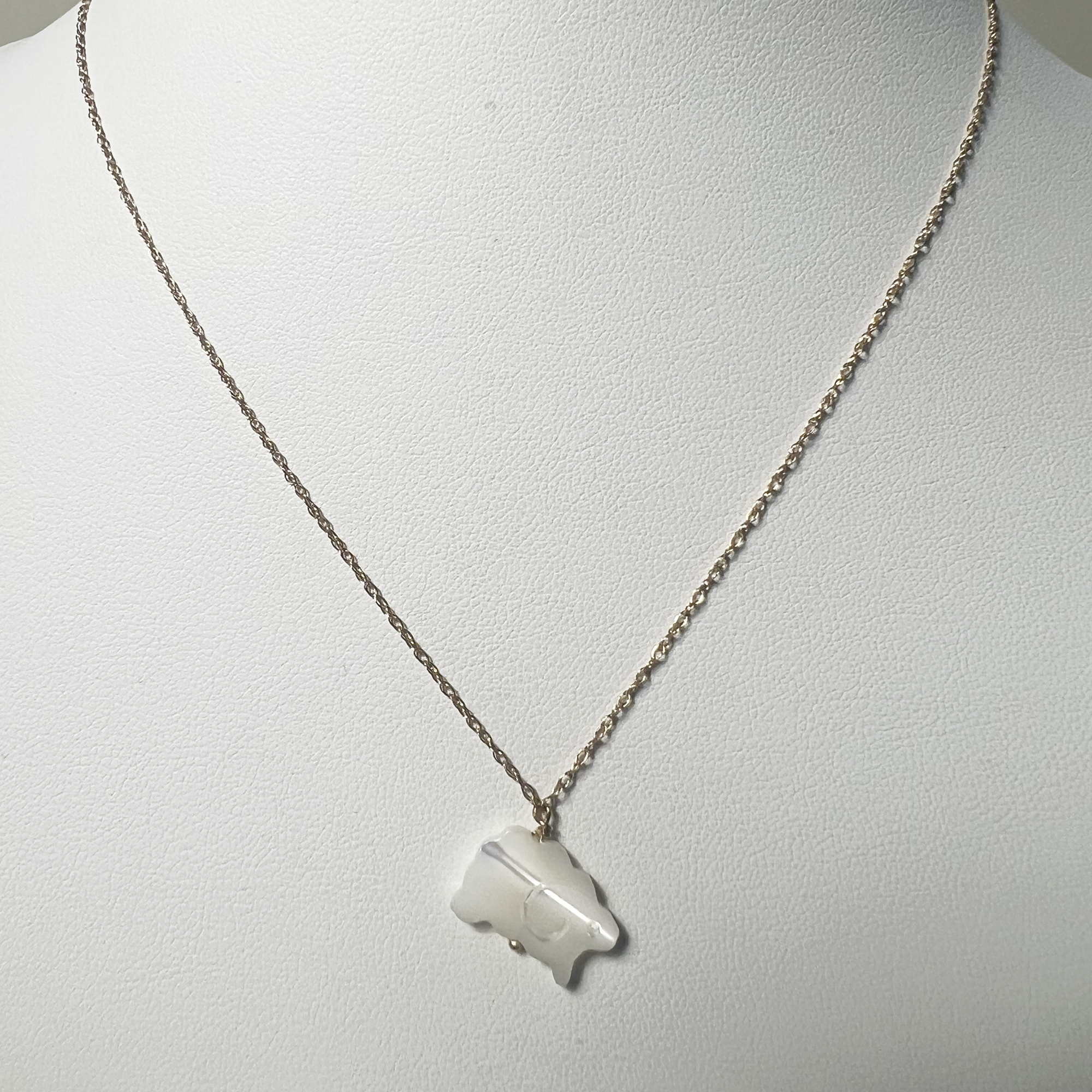 Necklace | 10K Yellow Gold | White Mother Of Pearl