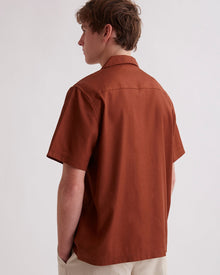 Tortoise Shell | York Camp Collar SS Shirt